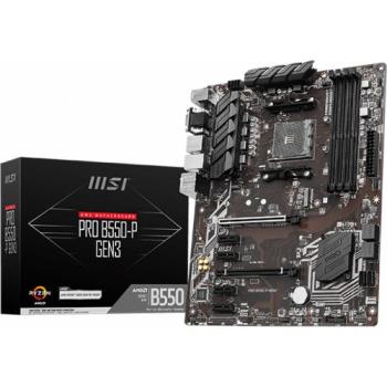 MSI Pro B550-P Gen3 AMD B550 So.AM4 Dual Channel DDR4 ATX Mainboard