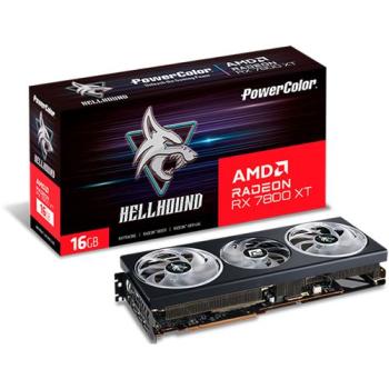 16GB PowerColor Radeon RX 7800 XT Hellhound Aktiv PCIe 4.0 x16 Grafikkarte