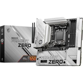 MSI Project Zero AMD B650 Sockel AM5 DDR5 RAM mATX Mainboard