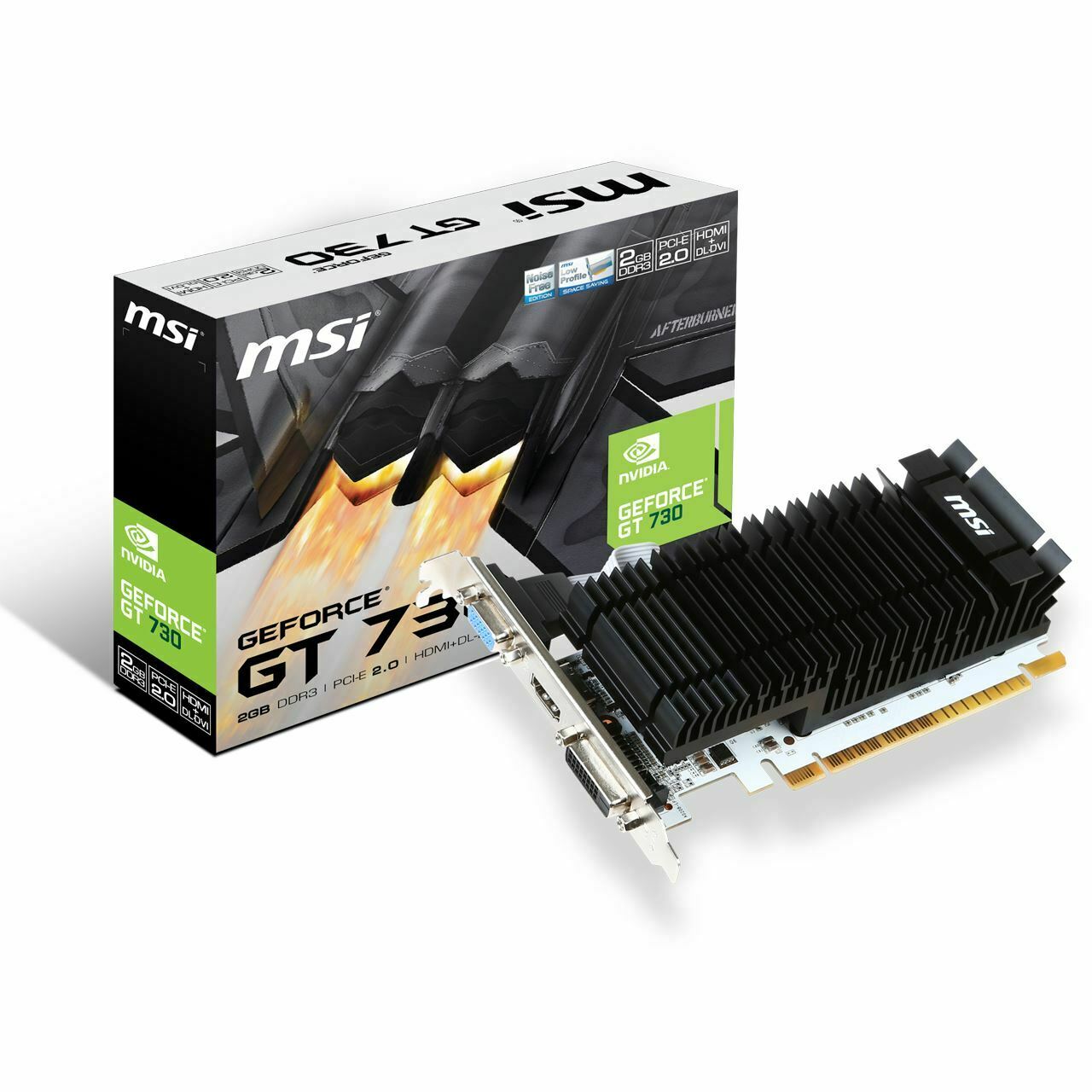 MSI GeForce GT 730 Passiv 2GB PCIe - 12 Monate Gewährleistung
