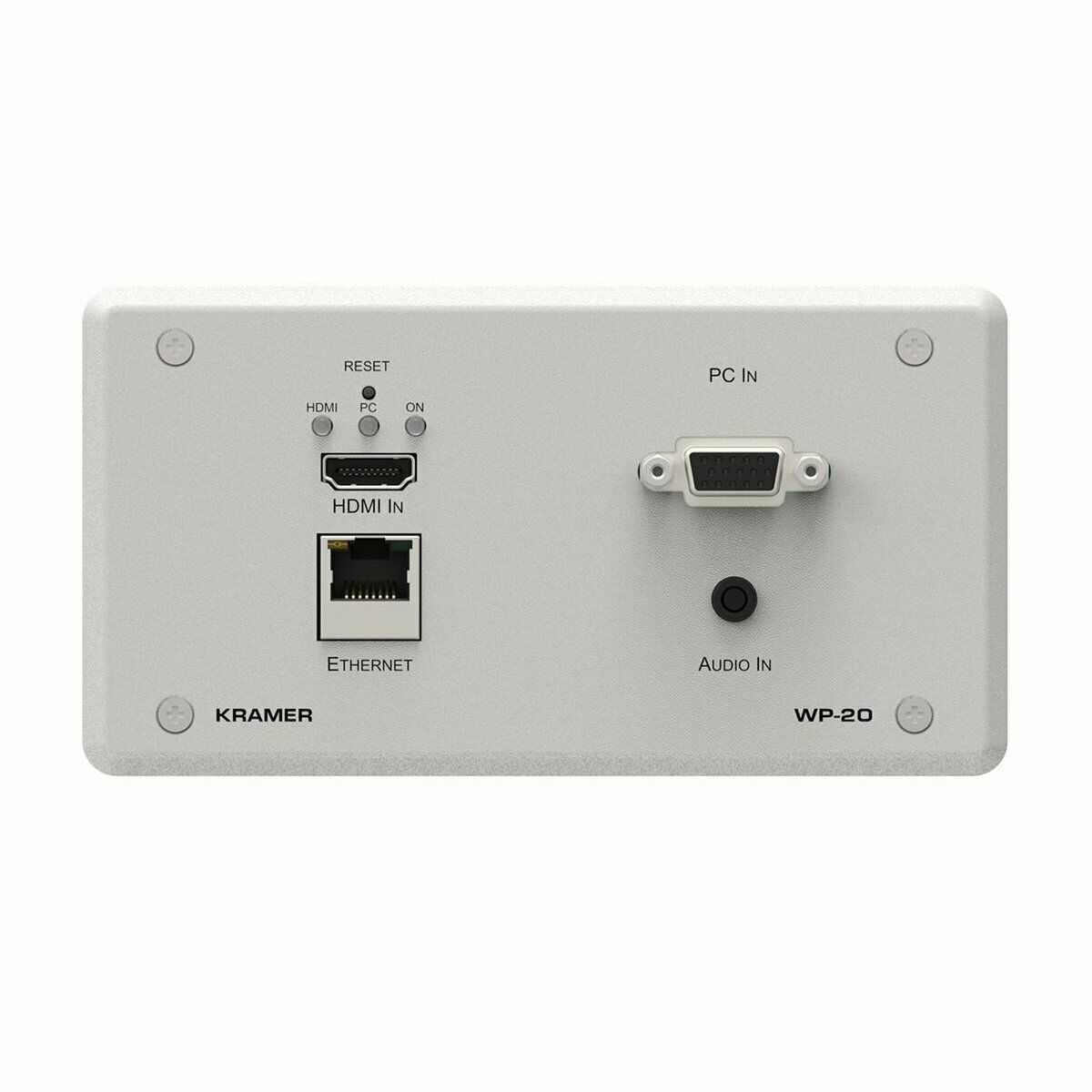 Kramer Wandanschlussfeld WP-20/EU(W)-80 Kommunikationstechnik-Adapter