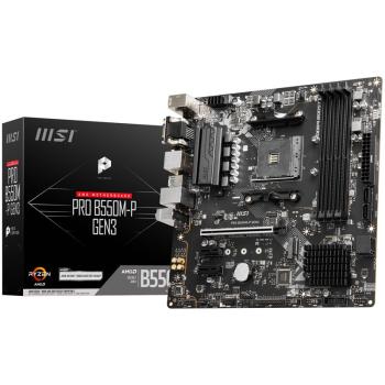 MSI Pro B550M-P GEN3 AMD B550 So.AM4 DDR4 mATX Mainboard