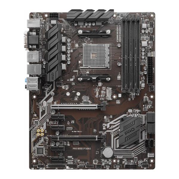 MSI Pro B550-P Gen3 AMD B550 So.AM4 Dual Channel DDR4 ATX Mainboard