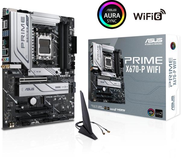 ASUS PRIME X670-P WIFI - Sockel AM5 - ATX Mainboard - DDR5 RAM