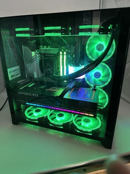 Neuer High-End Gaming PC mit Intel Core i9-14900KF , Nvidia GeForce RTX 5080 16GB Ram , Lian Li O11 Dynamic Gehäuse , MSI 360mm Wasserkühlung, 32GB RGB Ram , Windows 11 Professional , 2 Jahre Garantie